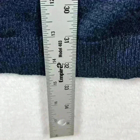 Apt. 9 Men’s Pullover Sweater Sz XXL Tall Merino Blend Heather Navy Blue V-Neck - Picture 7 of 8